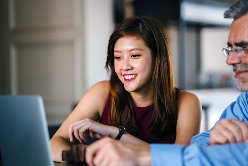 Accountant being trained using induction and training course of Accountants Studio Accountant being trained using induction and training course of Accountants Studio